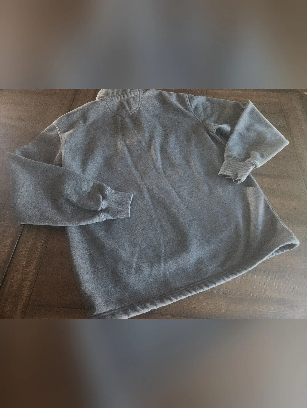 Carhartt Men’s Dark Gray Half-Zip Cotton Pullover Medium